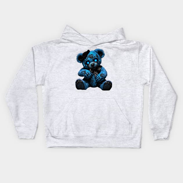 Possessed Teddy Bear Kids Hoodie by LetsGetInspired